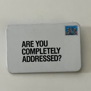 Are You Completely Addressed Vintage Pinback Button STB7-PB2